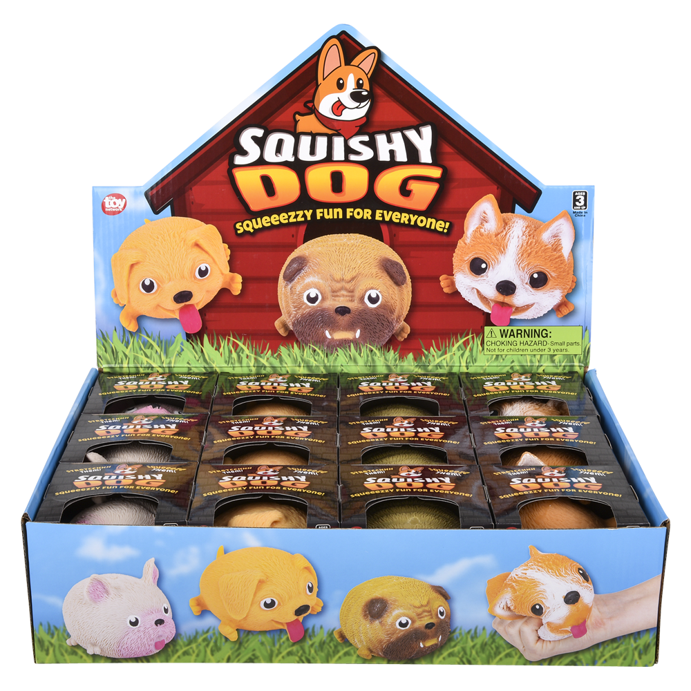 4" SQUISH AND STRETCH PUFFY DOG-7