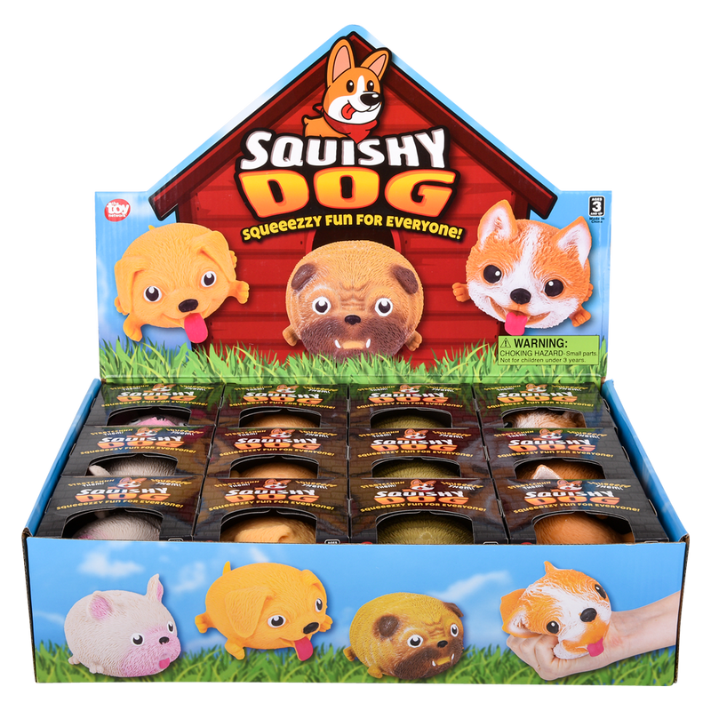 4" SQUISH AND STRETCH PUFFY DOG-7