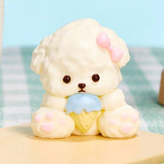 SqueezeSquad Taba Deluxe Premium Silicone Squishy Fidget Toy - Dog w/ Ice Cream Cone-4