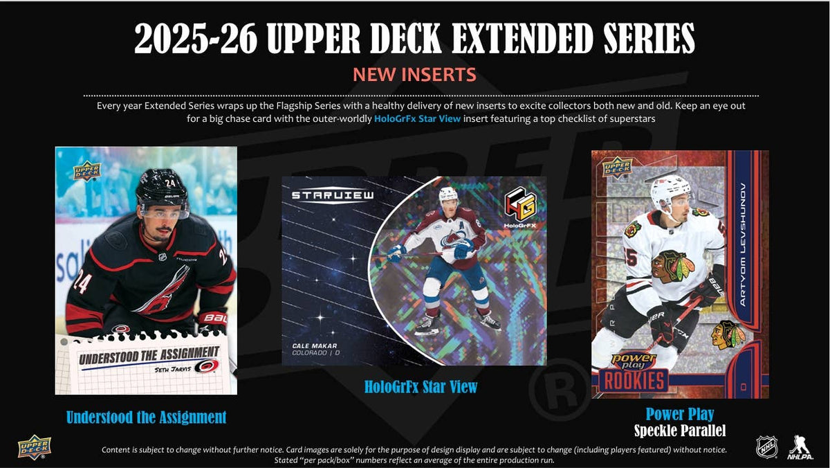 2025-26 Upper Deck Extended Series NHL 336ct Gravity Feed-9