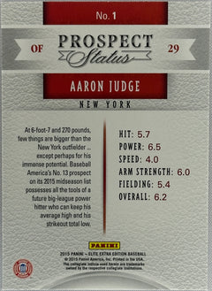 2015 Elite Extra Edition Aaron Judge Prospect Status Rookie #1-2