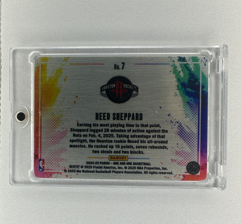 2024 One and One Reed Sheppard Rookie RC #7-2