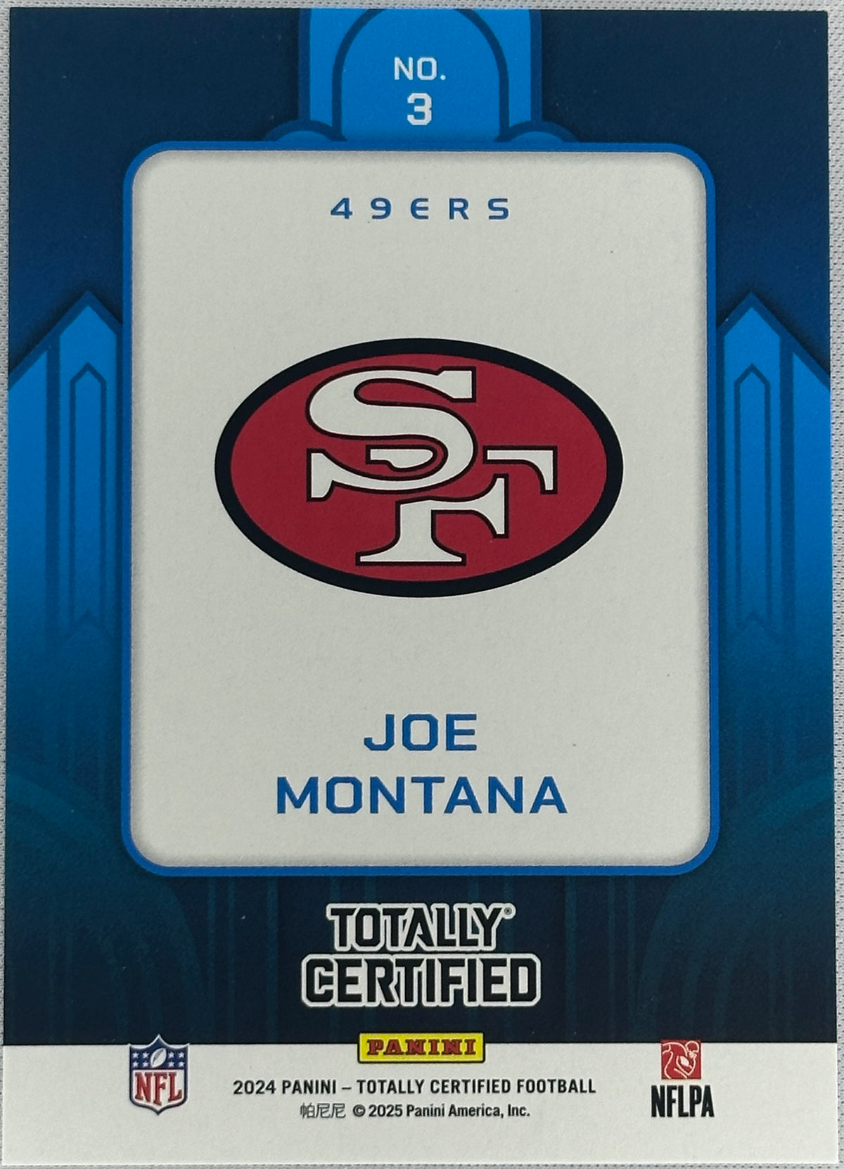 2024 Totally Certified Joe Montana Metropolis #3-2