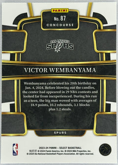 2023 Select Victor Wembanyama Concourse Rookie RC #87-2