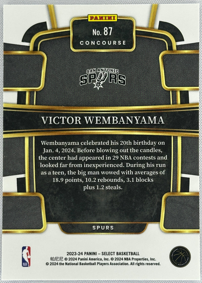 2023 Select Victor Wembanyama Concourse Rookie RC #87-2