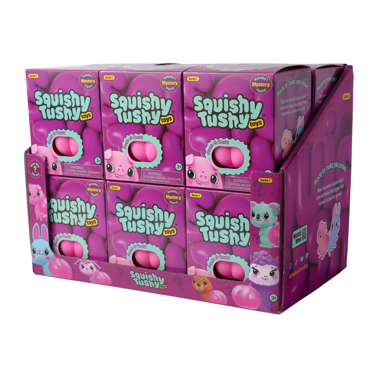 Squishy Tushy Toys 3" Single Figure Blind Box in Display-22