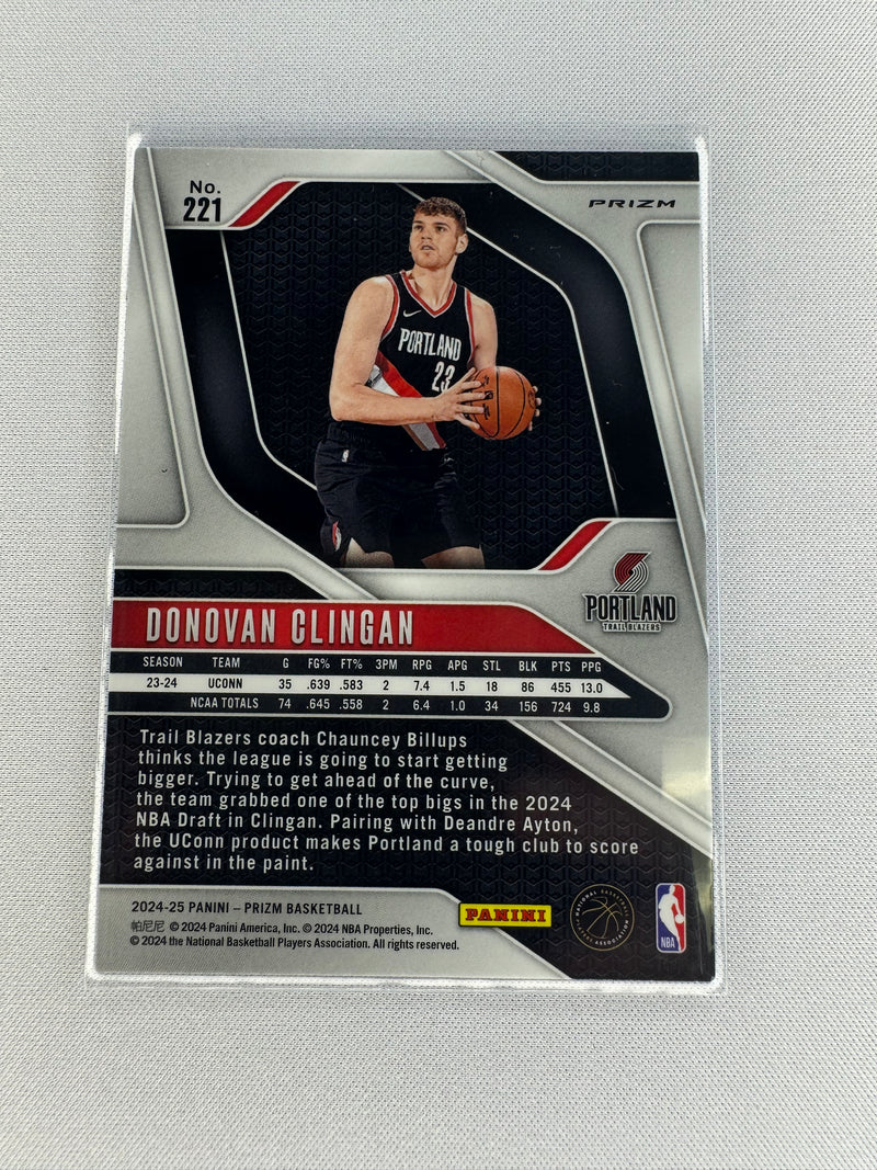 2024 Donovan Clingan green blue yellow choice 221-2