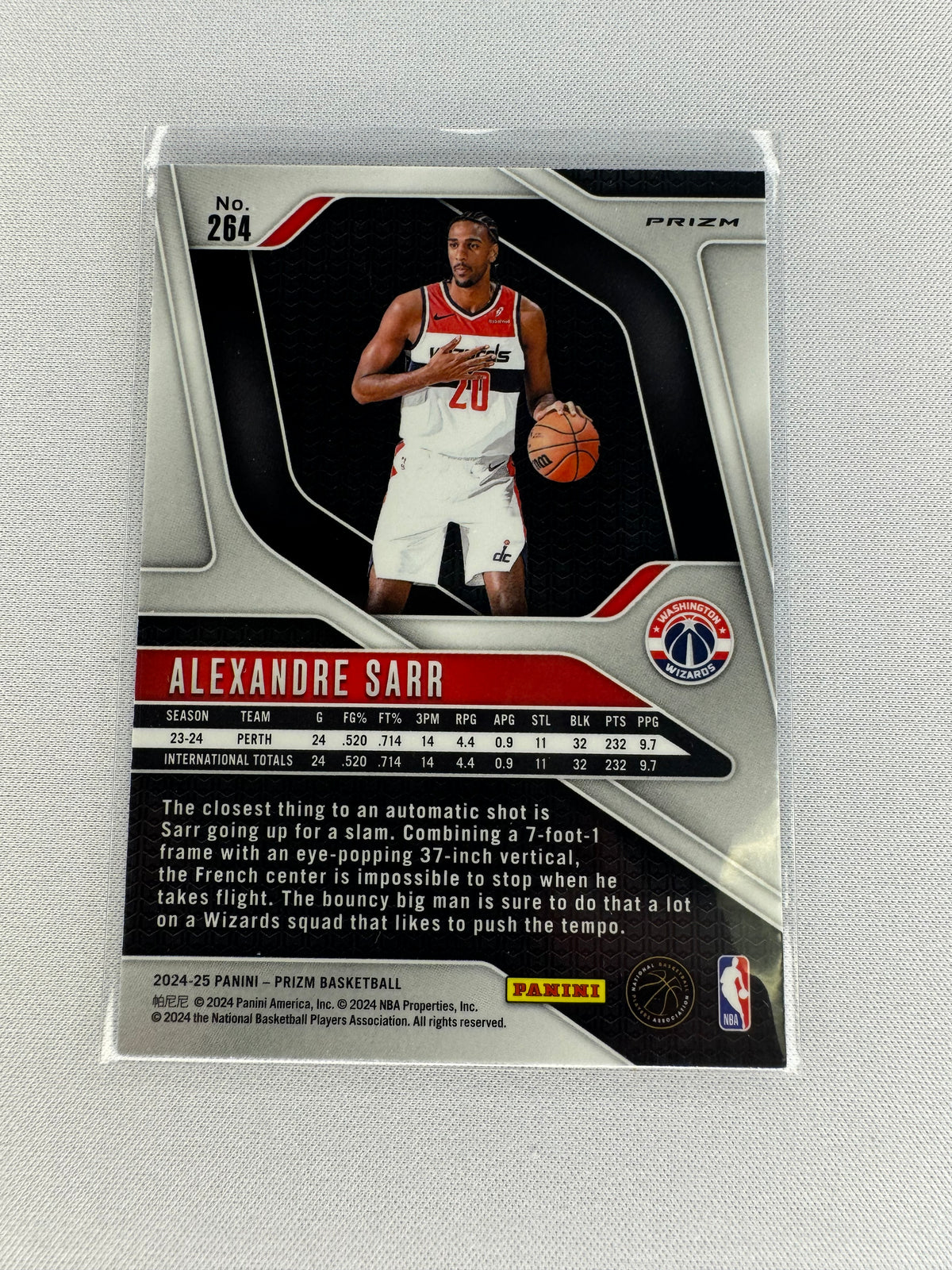 2024 Alexandre Sarr Prizm Silver 264