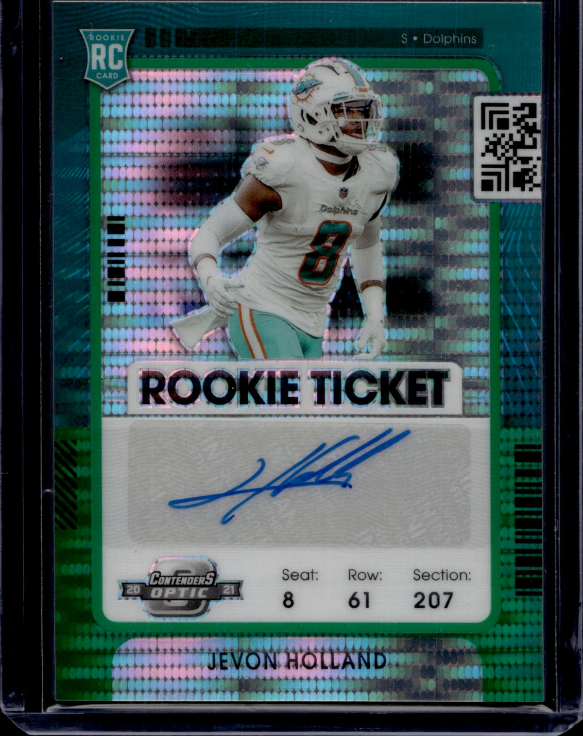 2021 Panini Contenders Optic Jevon Holland Rookie Ticket Pulsar /30 #161