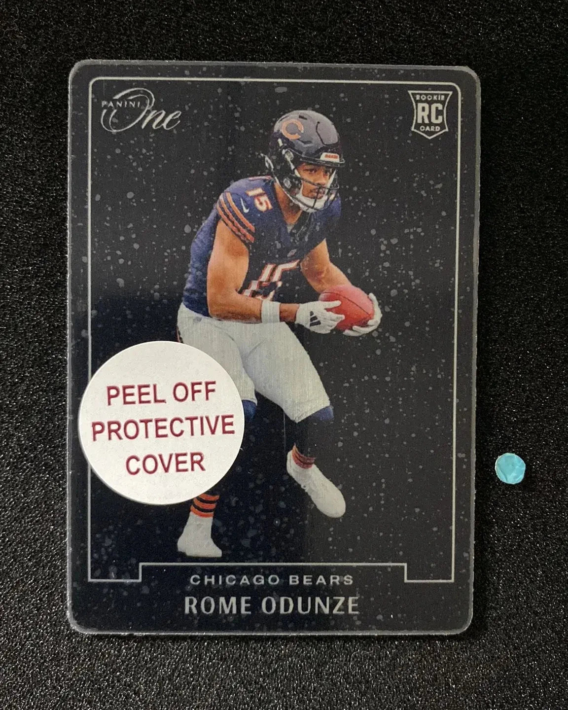2024 Rome Odunze blank slate black metal BS-roe￼
