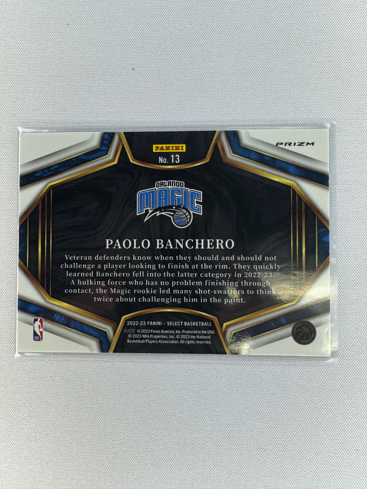 2022 Paolo Banchero Select SnapShots Silver 13