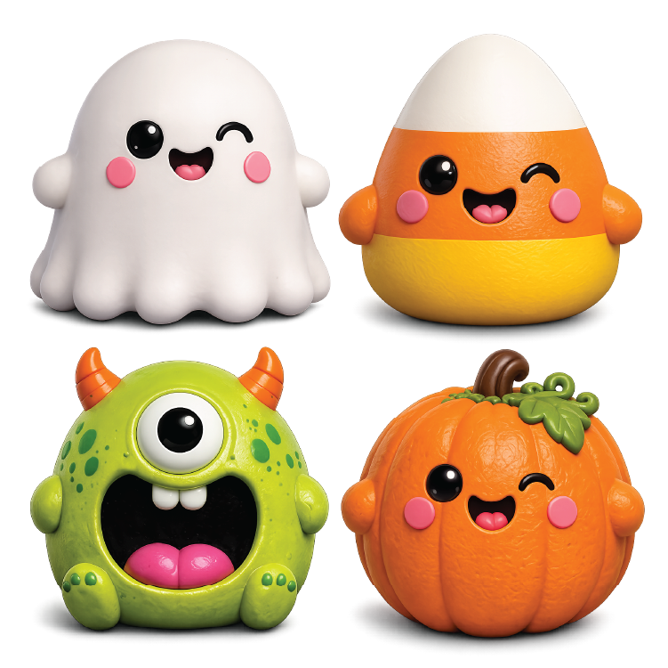 Fun Doh JUMBO Halloween Monsters Squishy Toy - 6/Display-4