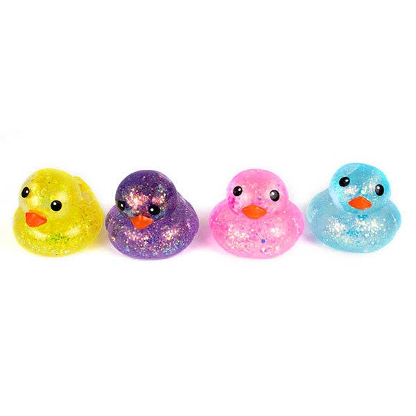 Sugah-Mals Glitter Ducks Sugar Stress Ball Squishies® Fidget Toy (1pc) Color Ships Assorted-1
