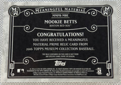 2016 Mookie Betts Meaningful Material Auto /50-2