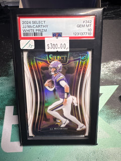 2024 select JJ McCarthy White /35 PSA 10-1
