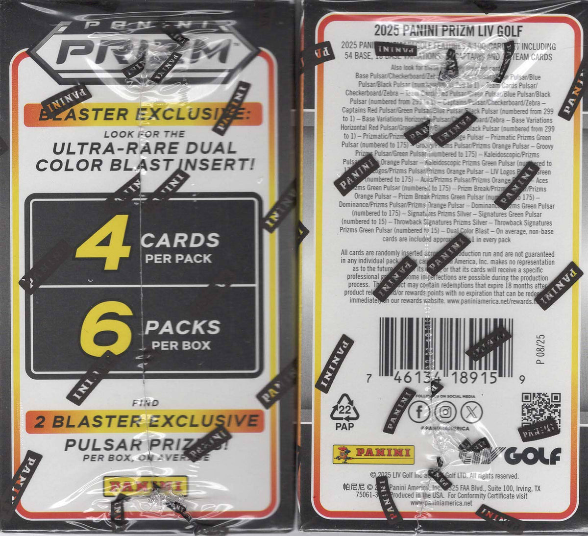 2025 Panini Prizm LIV Golf 24ct. Blaster Box-3
