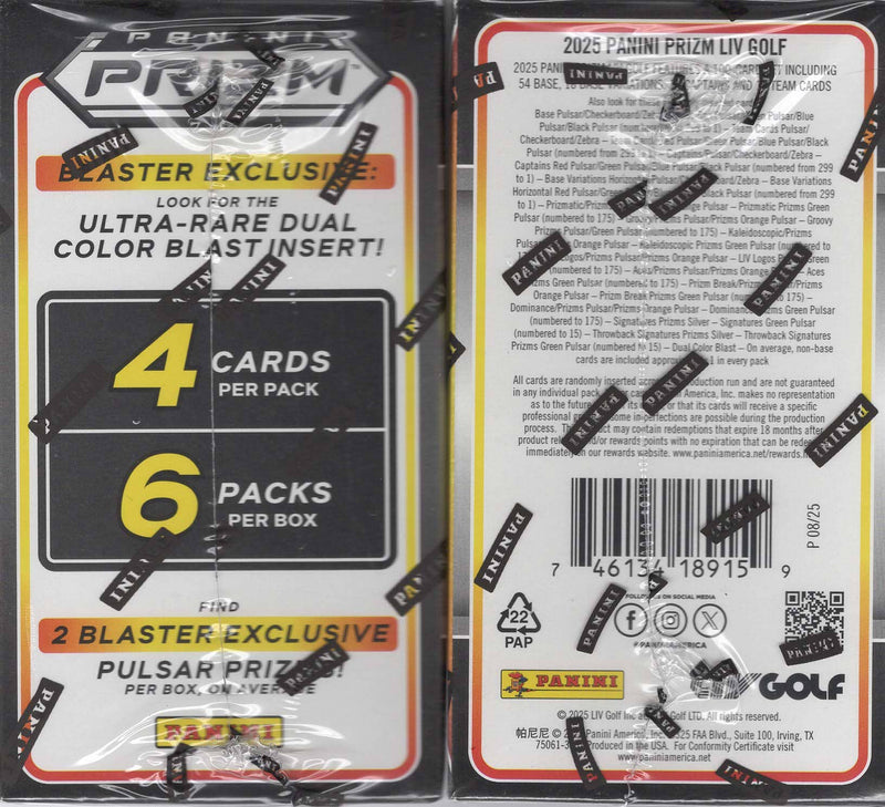 2025 Panini Prizm LIV Golf 24ct. Blaster Box-3