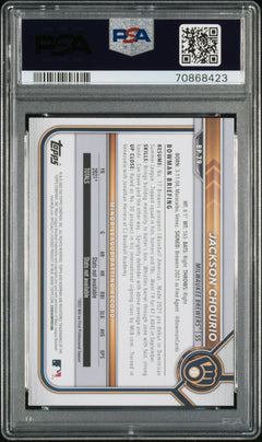 2022 Bowman Jackson Chourio Paper Prospects PSA 10 #BP79-2