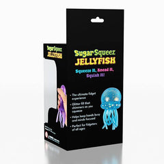 SugarSqueez Squishies® Maltose Jellyfish Glitter Fidget Stress Ball (1pc) Assorted Colors-2