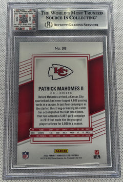 2022 Elite Patrick Mahomes 38￼ Jersey Fusion Beckett Authentic Collection Worn Jersey Swatch-2