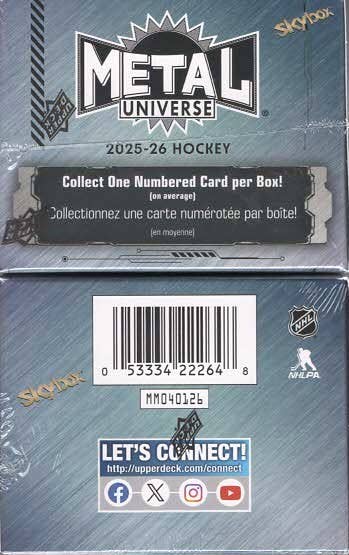 2025-26 Upper Deck Metal Universe Hockey 30ct. Blaster Box-2