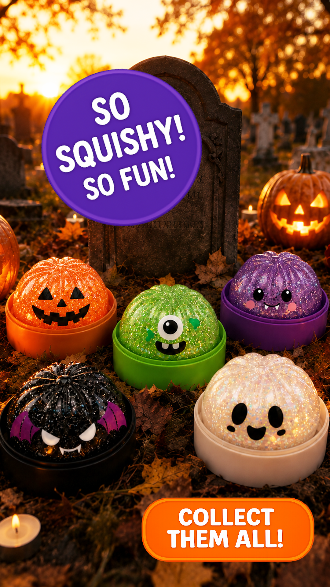 Fun Doh Halloween Dumpling Squishy Toy - 12/Display-7