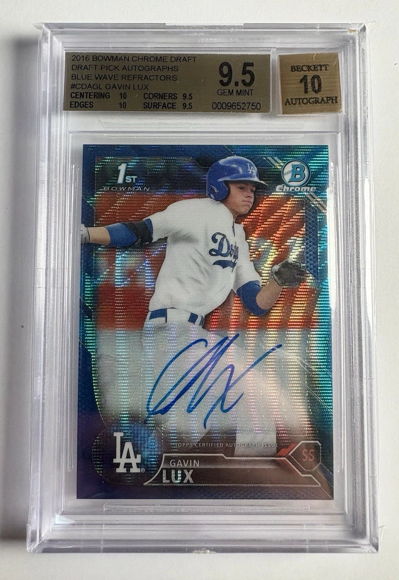 2016 Bowman chrome gavin Lux auto /150 BGS 9.5￼-1