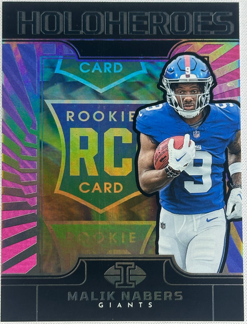 2024 Illusions Malik Nabers HoloHeroes Rookie RC #12-1