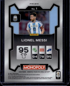 2026 Lionel Messi Blue Monopoly #1 FIFA World Cup-2
