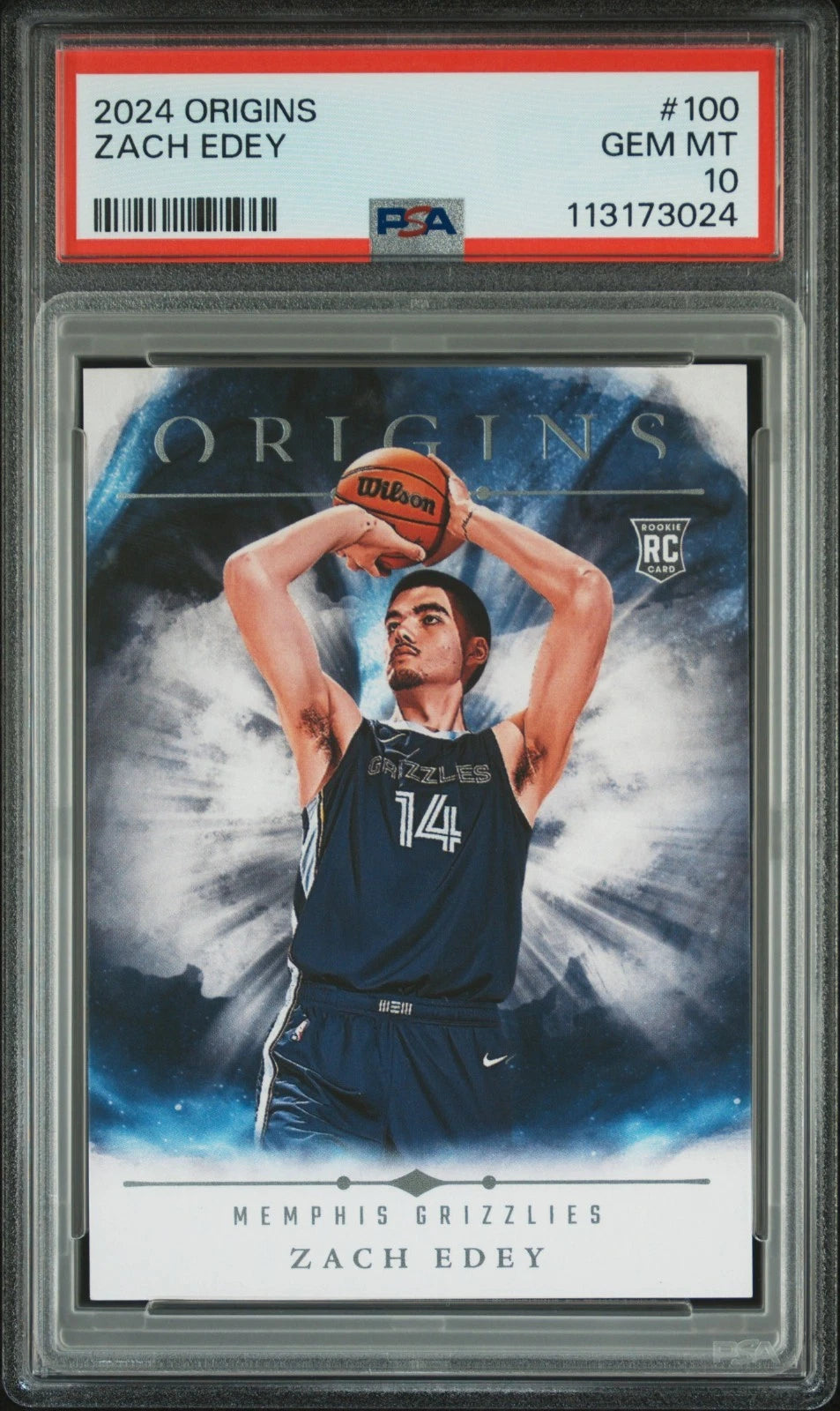 2024 origins Zach Edey PSA 10