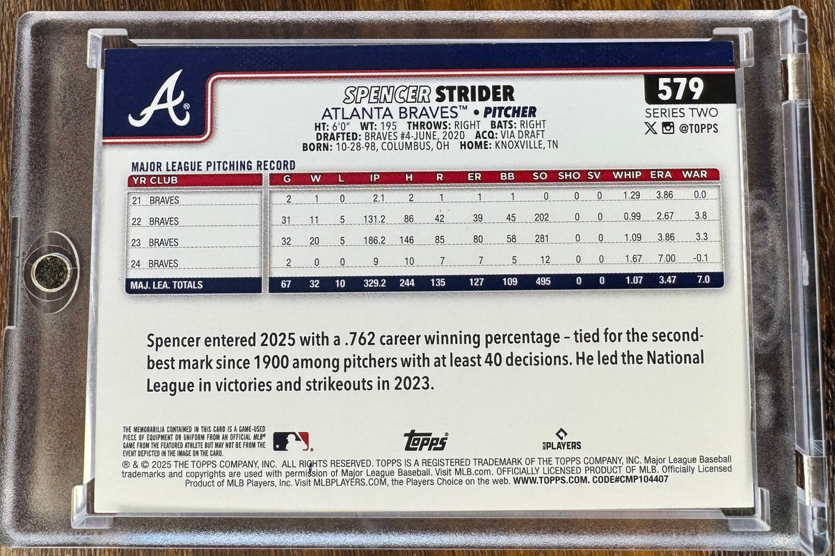2025 Spencer Strider 1/1 Series 2 579-3