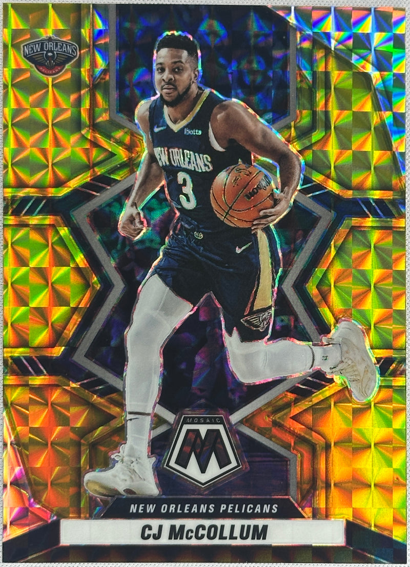 2021 Mosaic CJ McCollum Gold /10 #5-1