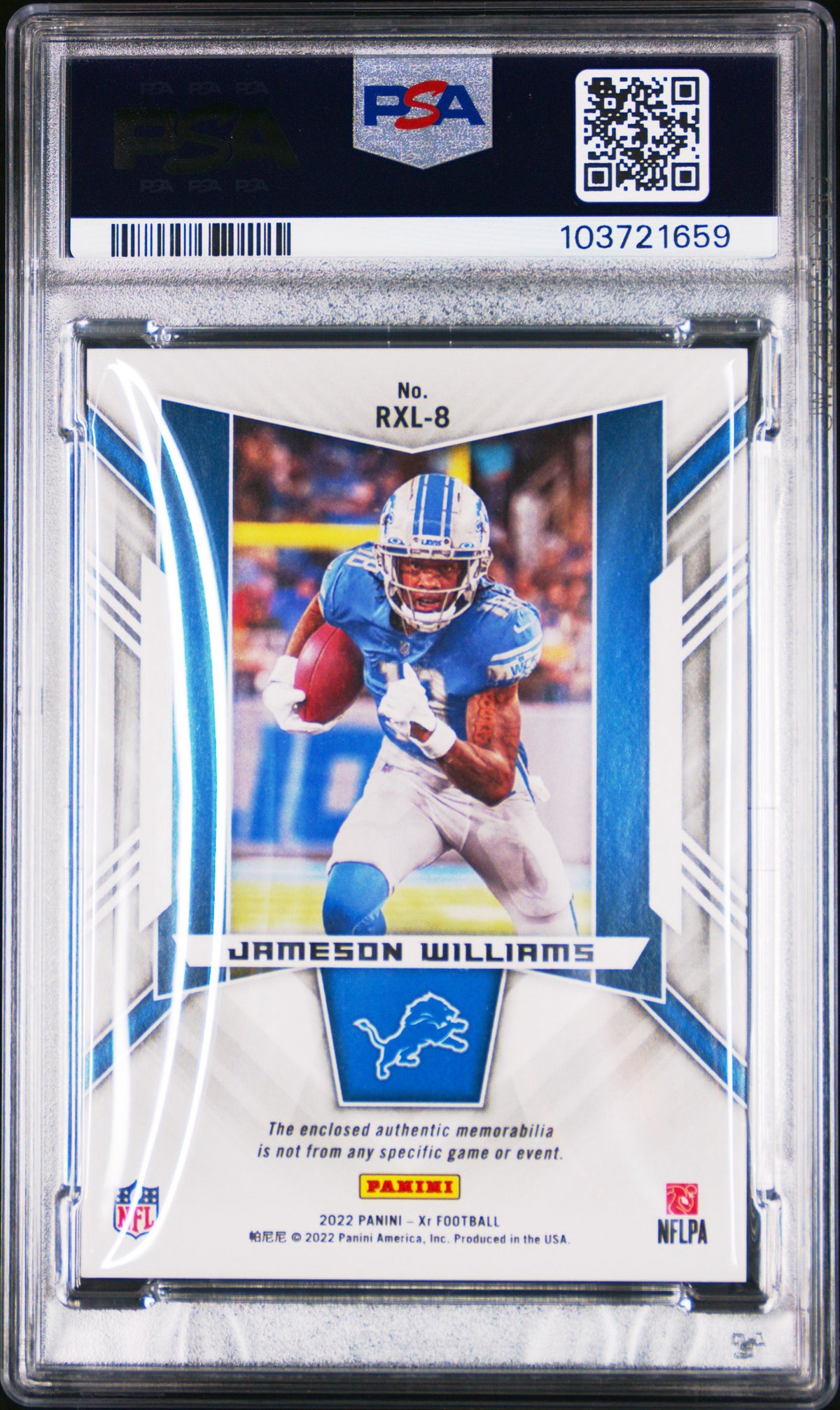 2022 XR Jamison Williams Ricky XL Orange /25  RXL-8 PSA 8-2