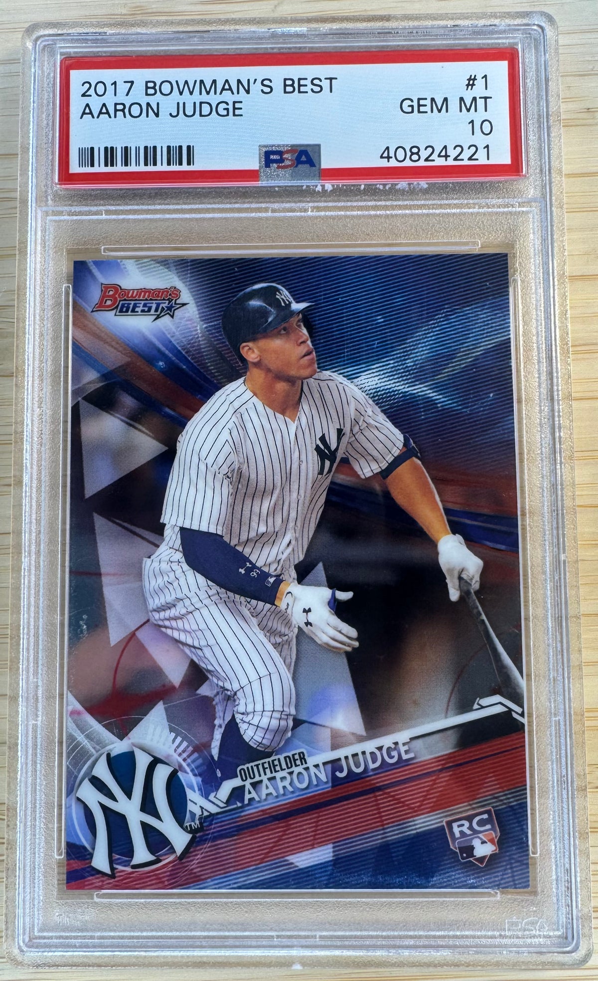 2017 Bowman’s Best Aaron Judge 1 PSA 10