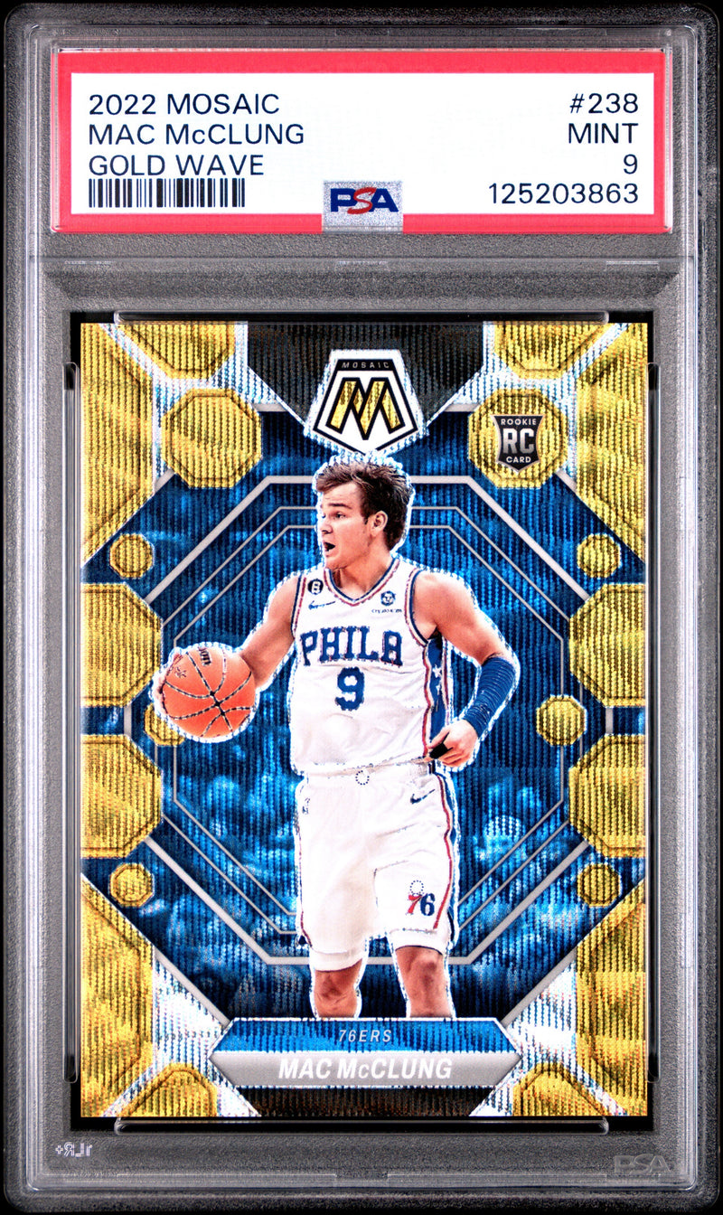 2022 Mosaic Mac McClung Gold wave /10 PSA 9-1