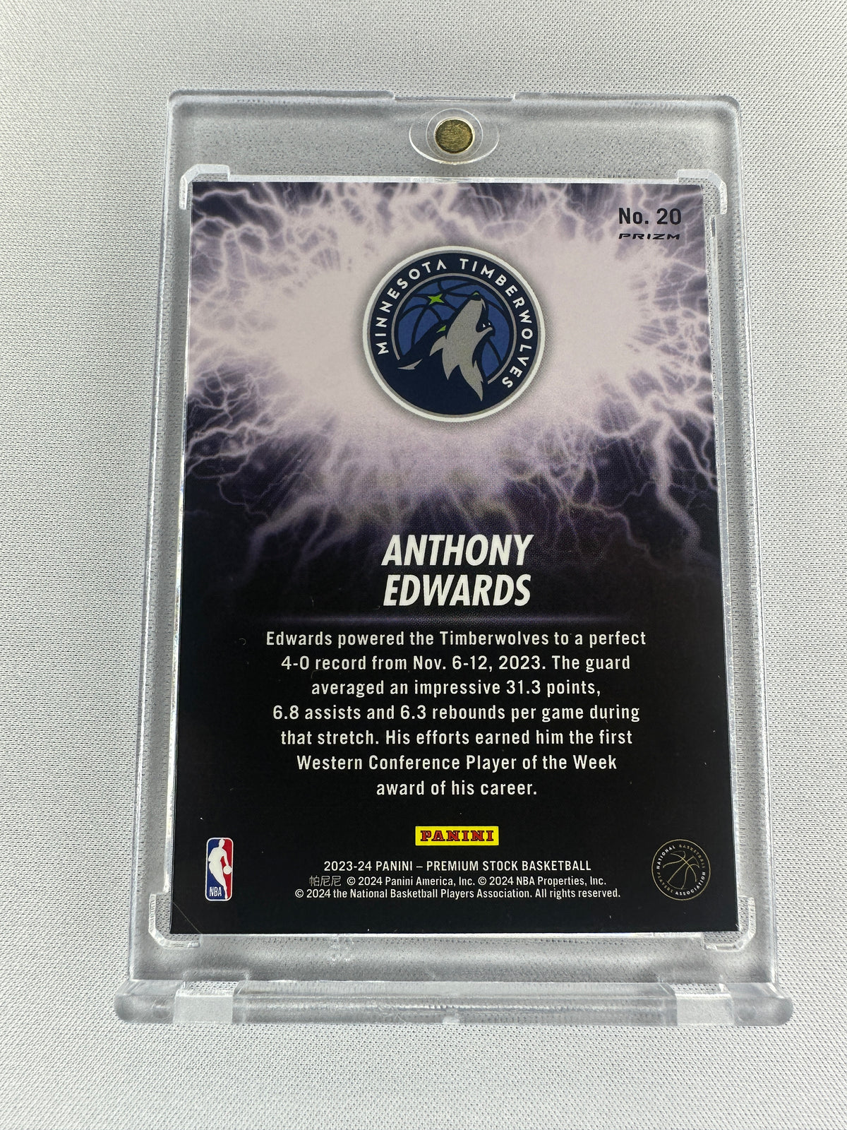 2023 Premium Stock Anthony Edwards High Voltage #20