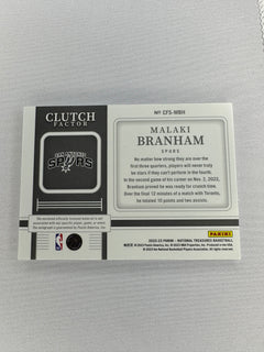 2022 National Treasures Malaki Branham Clutch Factor CFS-MBH-2