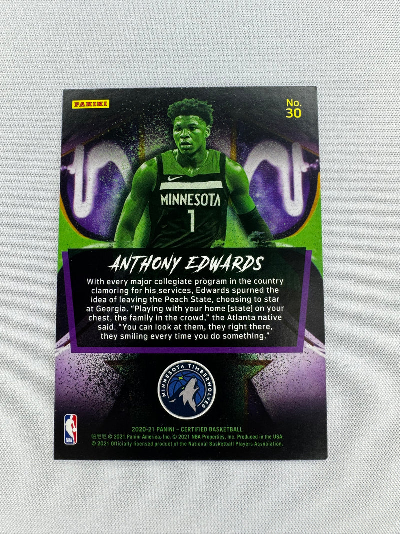 2020 Anthony Edwards certified 30-2