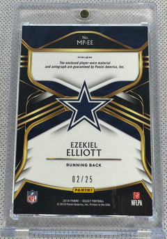 2018 Panini Select Ezekiel Elliott Blue /25 #MP-EE-2