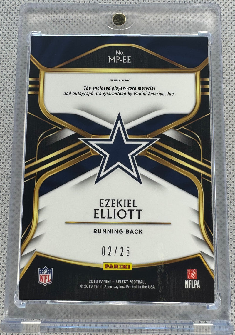 2018 Panini Select Ezekiel Elliott Blue /25 #MP-EE-2