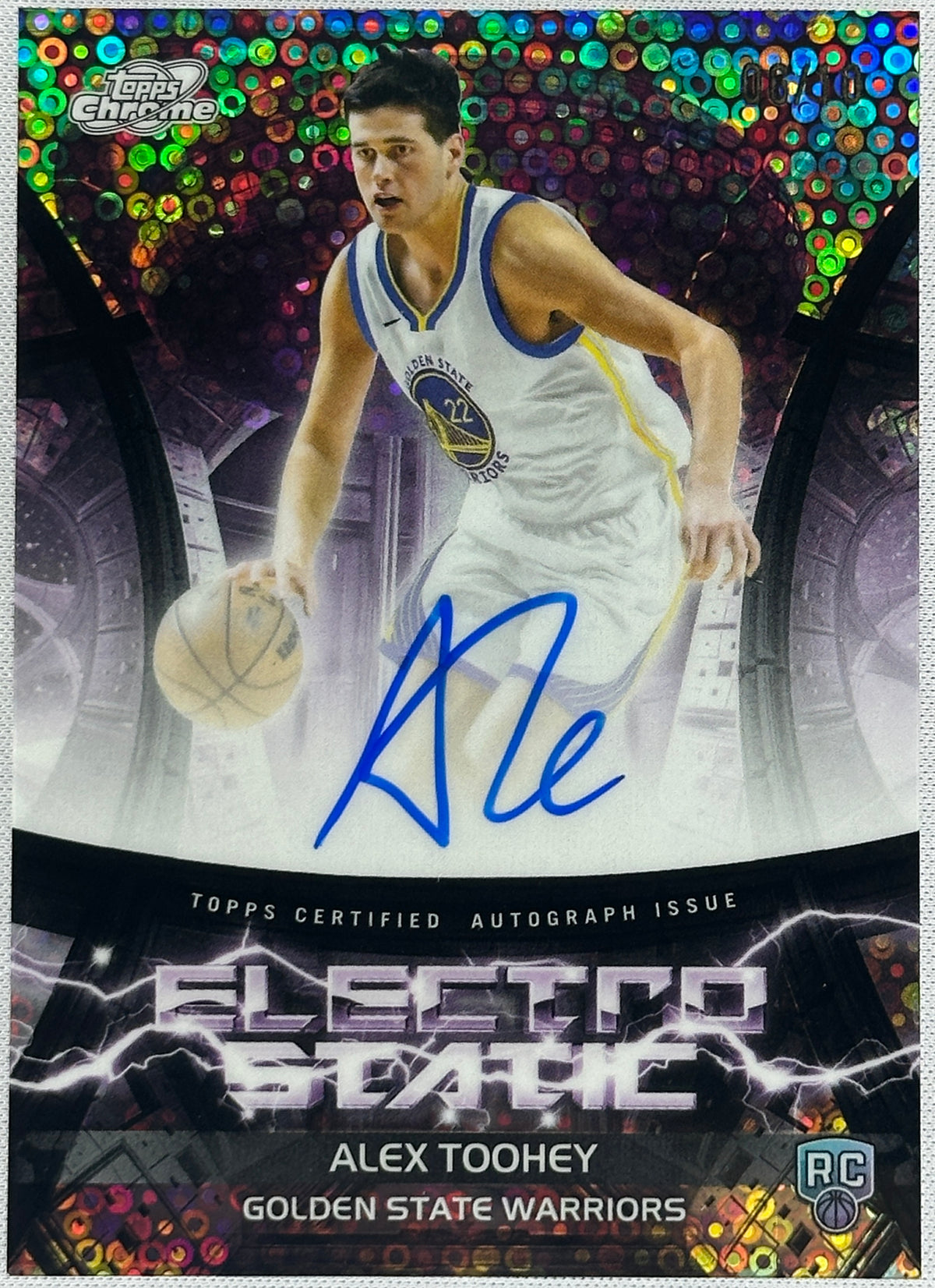 2026 Topps Chrome Alex Toohey Electro Static Rookie RC Auto #ESS-AT-1