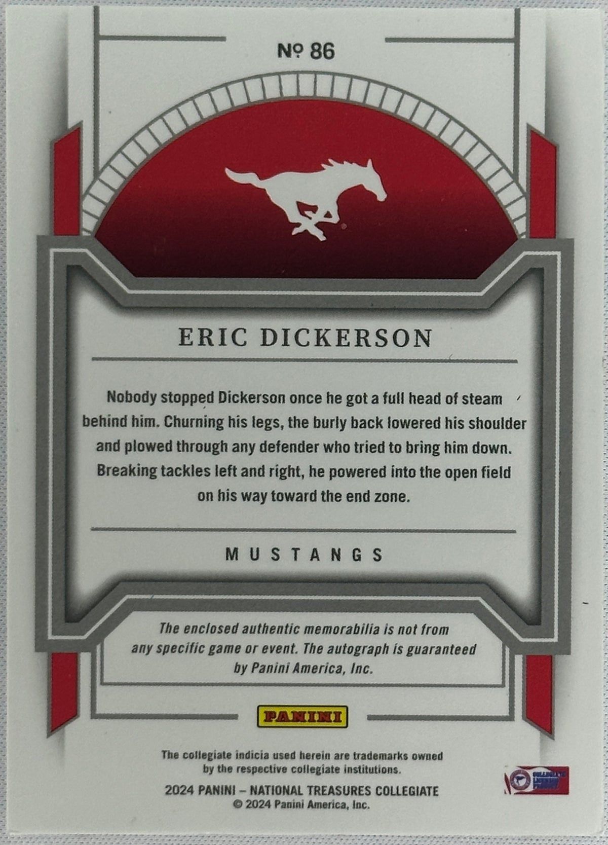 2024 National Treasures Eric Dickerson Auto /11 #86