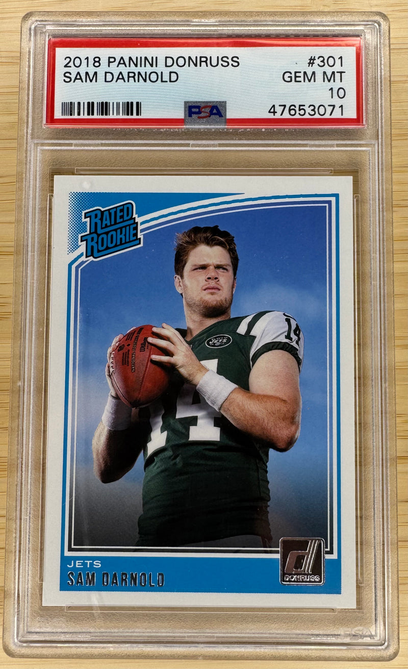 2018 Panini Donruss Sam Darnold #301 PSA 10-1