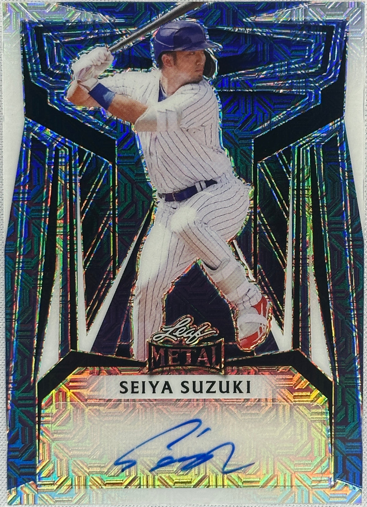 2023 Leaf Metal Seiya Suzuki Blue Auto /6 #BA-SS3