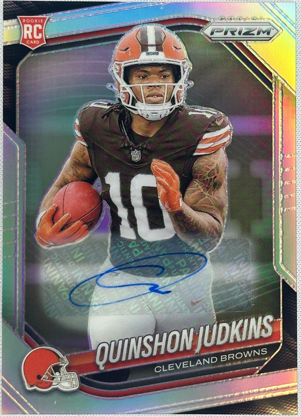 2025 Prizm Quinshon Judkins Rookie RC Auto #313