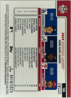 2025 Topps National League Home Runs Leaders Ohtani/Ozuna/Schwarber /2025 #144-2