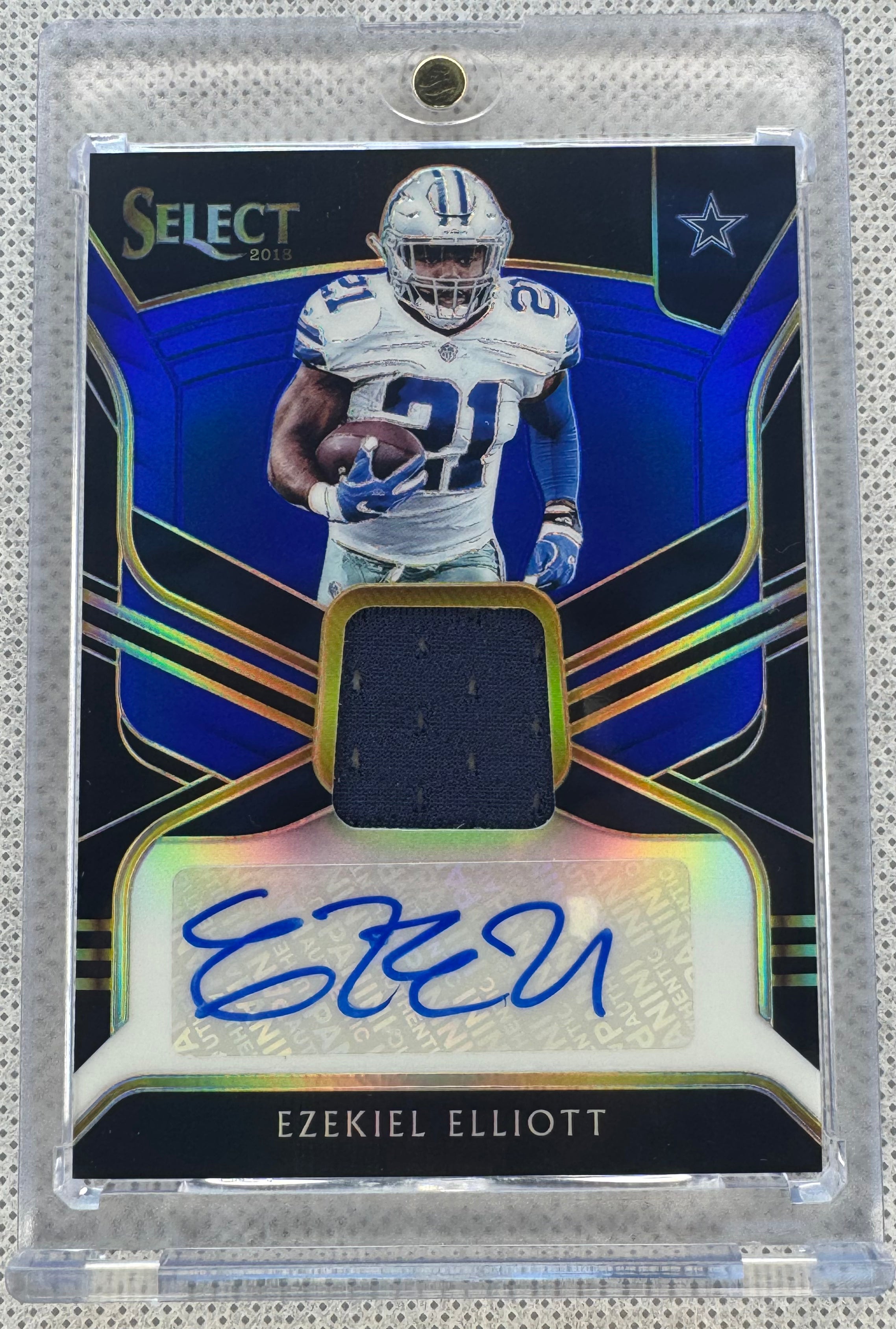 2018 Panini Select Ezekiel Elliott Blue /25 #MP-EE