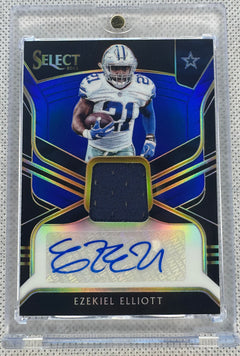 2018 Panini Select Ezekiel Elliott Blue /25 #MP-EE-1