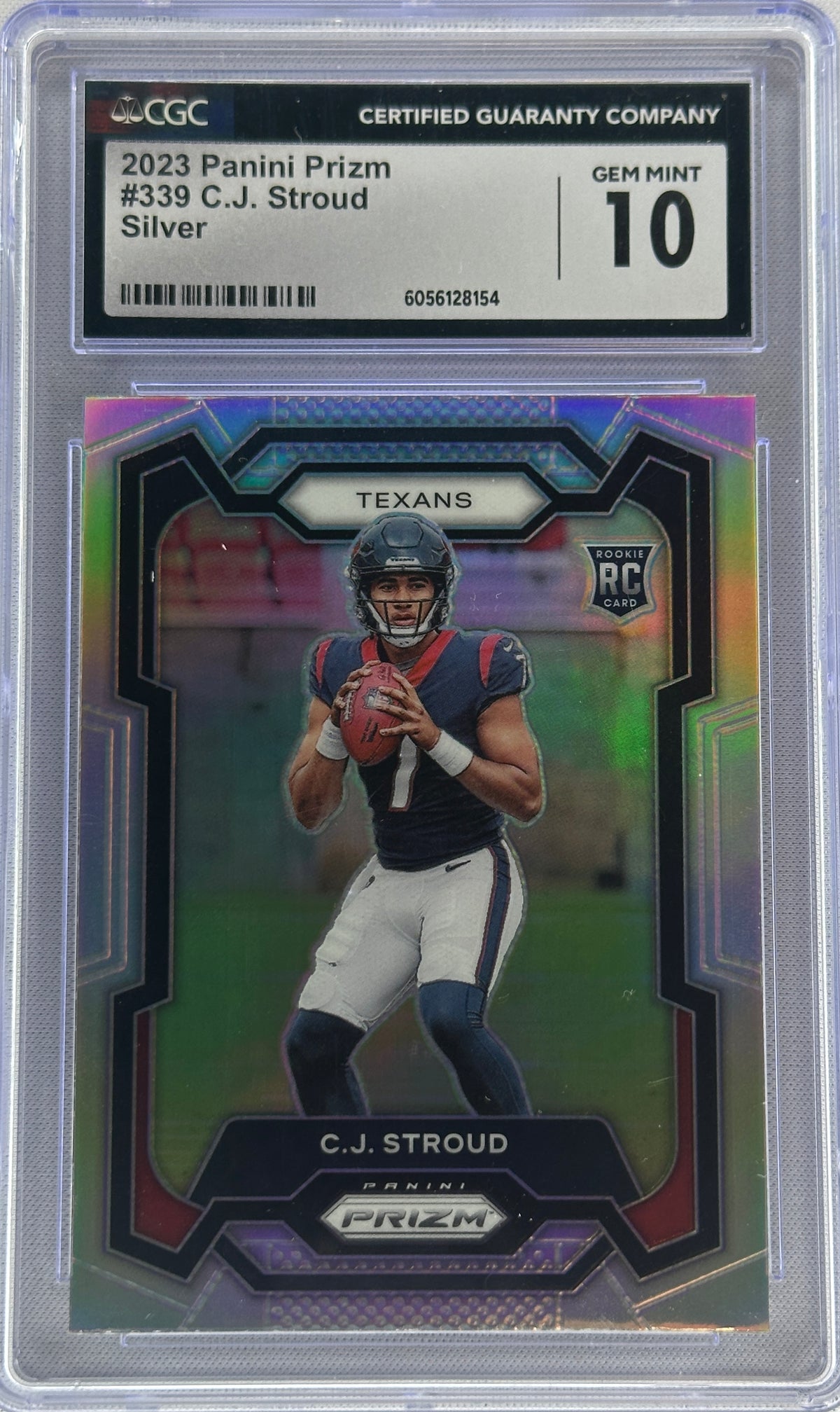 2023 Panini Prizm CJ Stroud Silver Rookie RC CGC 10 #339