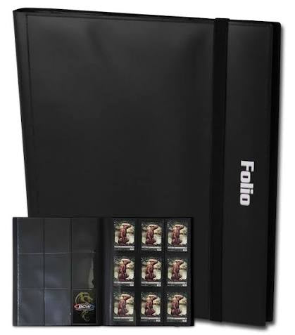 BCW 9-Pocket  Double Pages  Binder Black-1